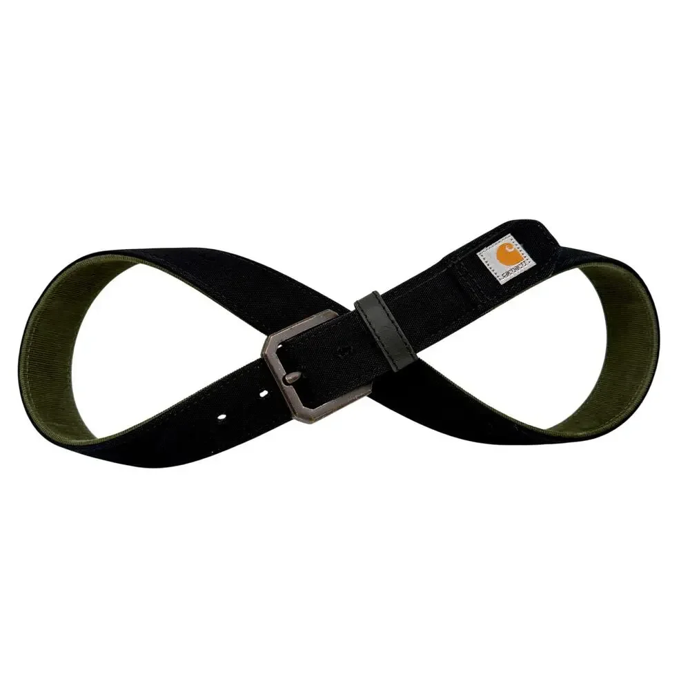 Carhartt Heavy-Duty Woven Web Belt Black Green Rugged Workwear Utility 36